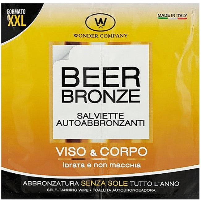 wonder company beer bronze salviette autoabbronzanti 2 buste ean 8056450230308