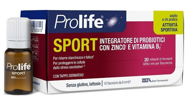 zeta farmaceutici prolife sport 10 flaconcini da 8 ml prolife ean 8054110372542