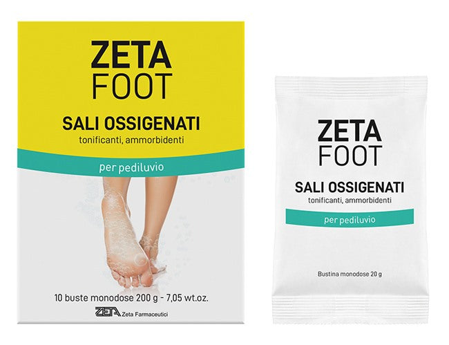 zeta farmaceutici zetafoot sali ossigenati 10x20 g zeta farmaceutici ean 8056772636017