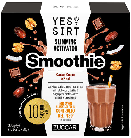zuccari yes sirt smoothie cacao cocco noci 10 pezzi x 30 g zuccari ean 8026380300099